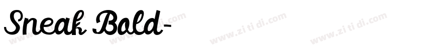 Sneak Bold字体转换